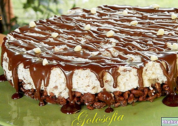 Pastel frío de plátano y chocolate - Cheesecake