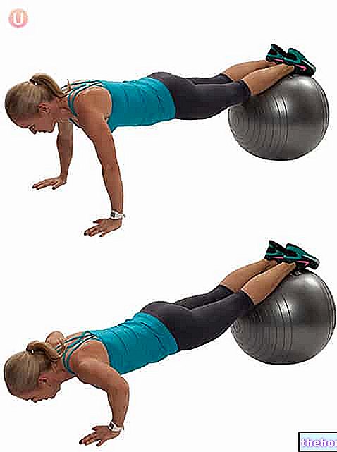 Push ups with fitball - video-exercises